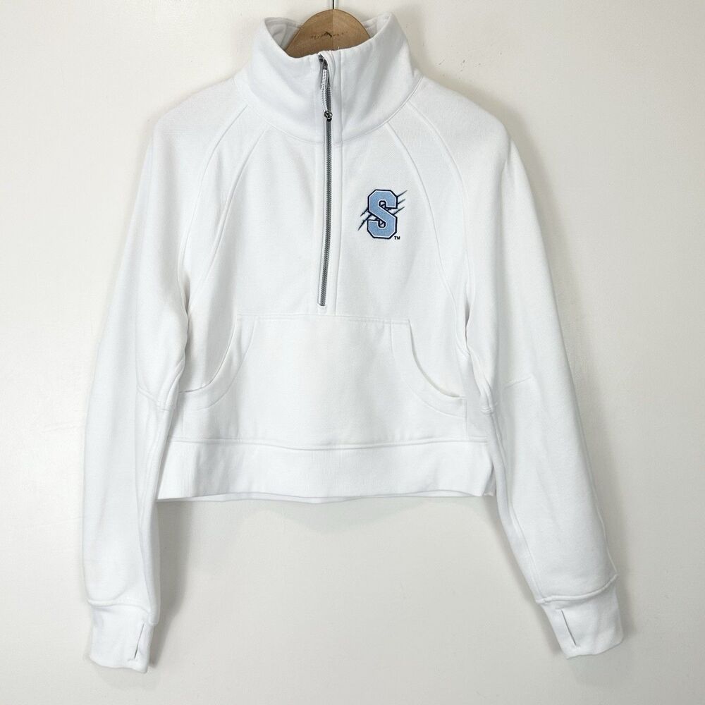 Lululemon Spelman College Scuba Oversized Funnel Neck Size XS/S White Collegiate